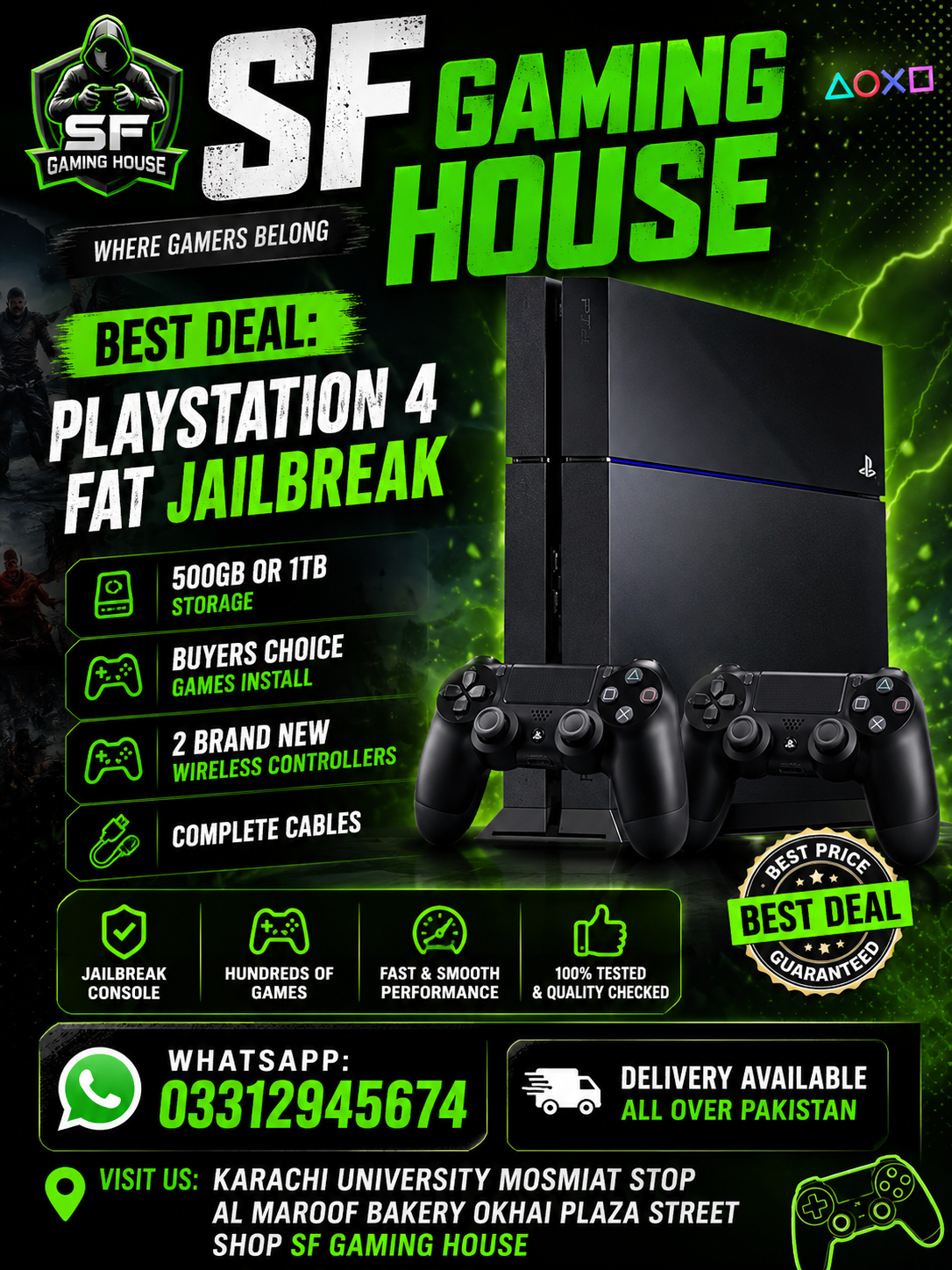 PS4 Fat J.B 500GB | 1TB - Image 1