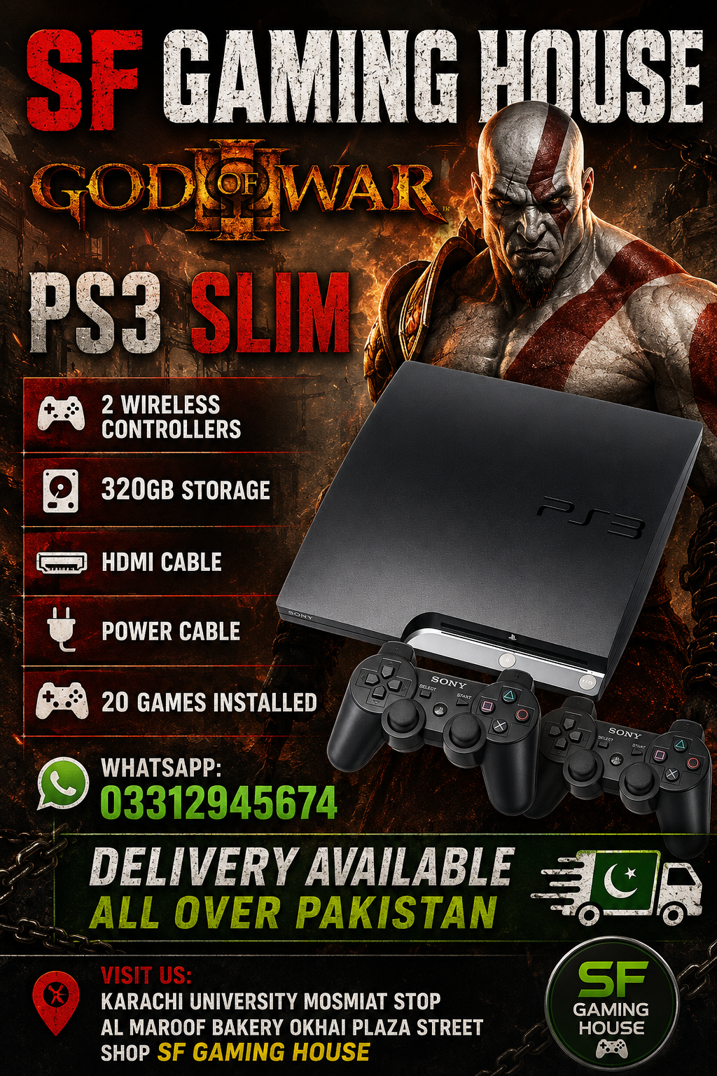 Ps3 Slim 320GB With Loaded Games - Image 1