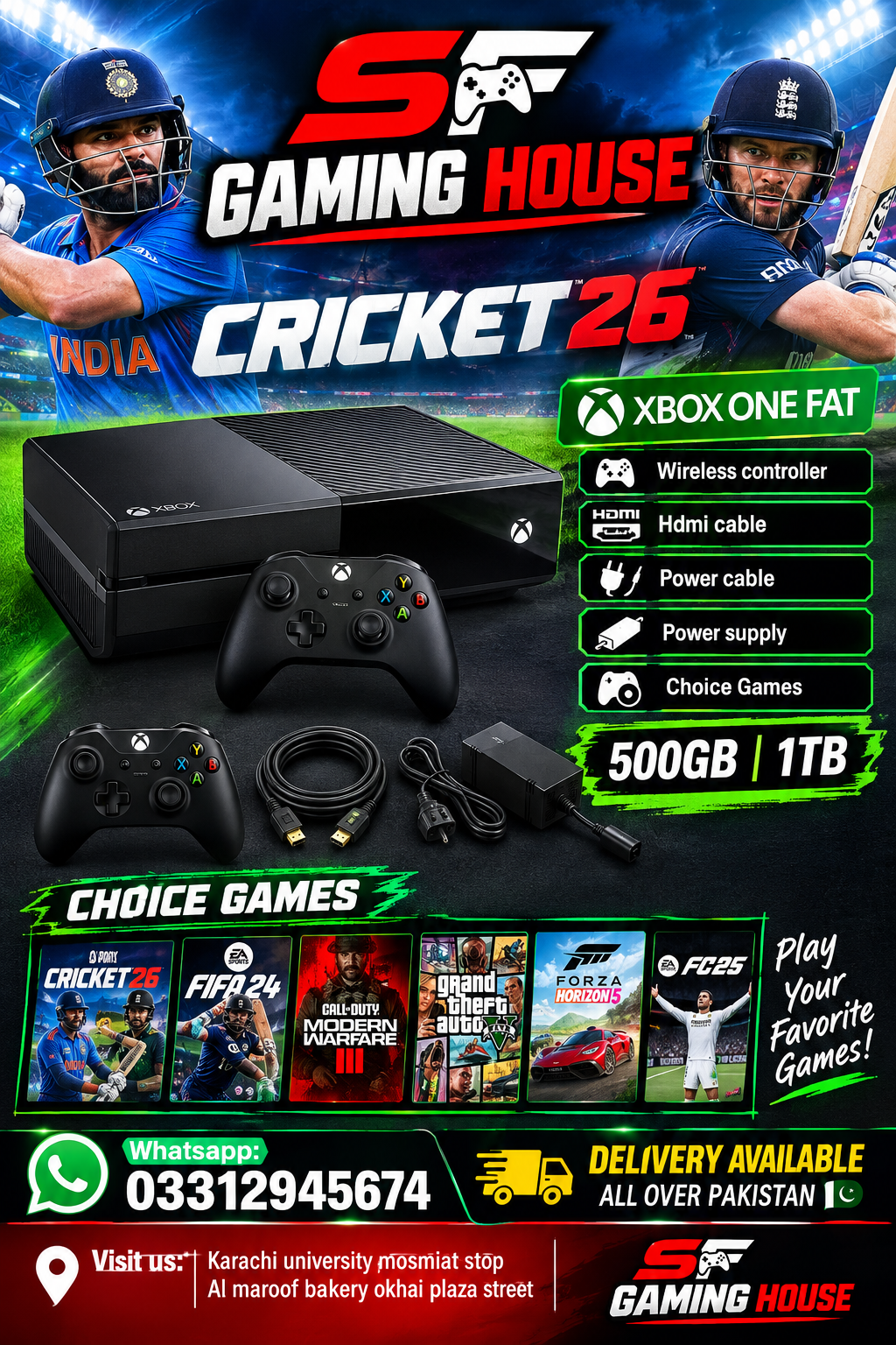 Xbox One Fat with choice games 500GB | 1TB - Image 1